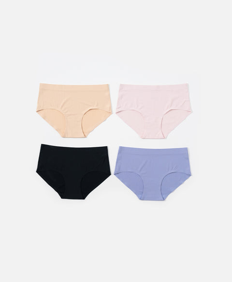Comfy Mesh Lover Laminated Low Waist Hipster Panties