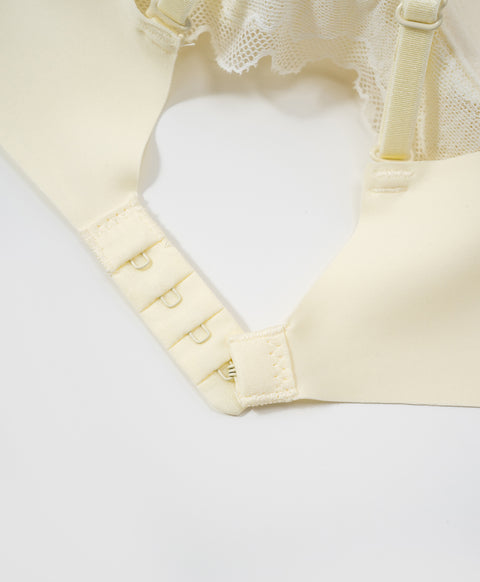 Lace Journal Collection Wireless Triangle Cup Lightly-Lined Lace Bra With Back Hook