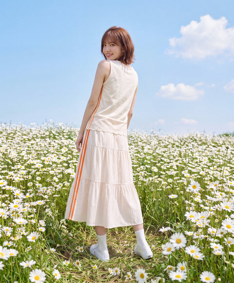Stay Bloom Midi Skirt