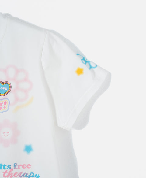 Keep Smiling Top & Boxer Shorts Sleep Set