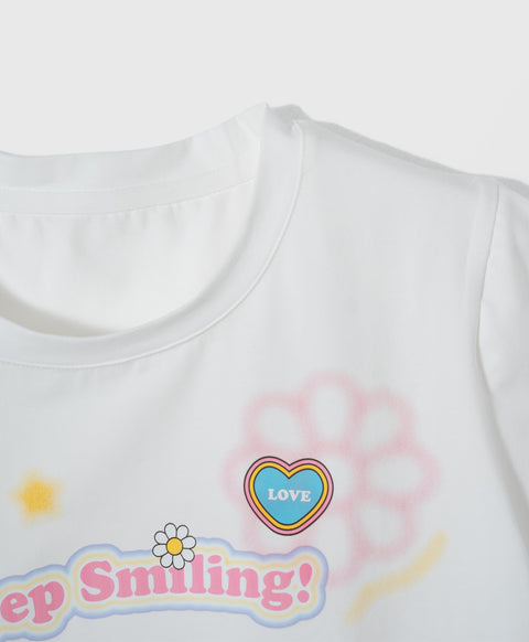 Keep Smiling Top & Boxer Shorts Sleep Set