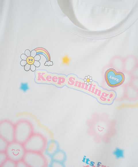 Keep Smiling Top & Boxer Shorts Sleep Set