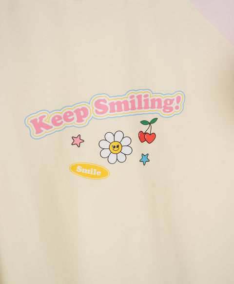 Junior Keep Smiling Long Sleeve Tee & Boxer Shorts Set