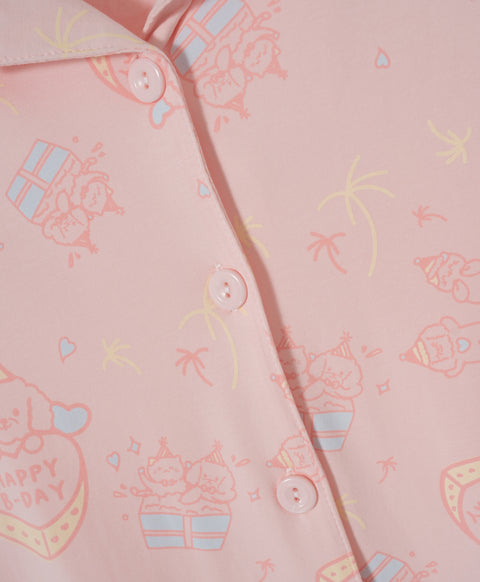 Harmony B-Day Party PJ Top & Shorts Set