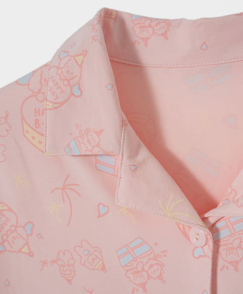 Harmony B-Day Party PJ Top & Shorts Set