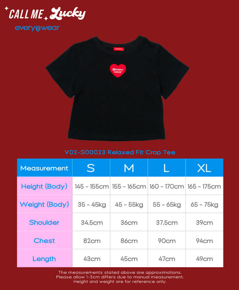 Call Me Lucky Relaxed Fit Crop Tee