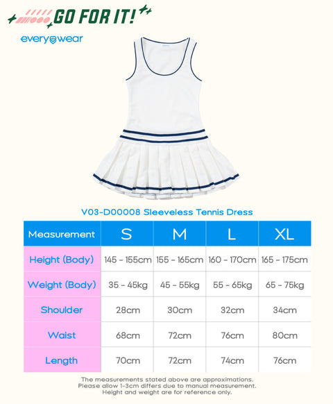 Go For It! Sleeveless Tennis Dress