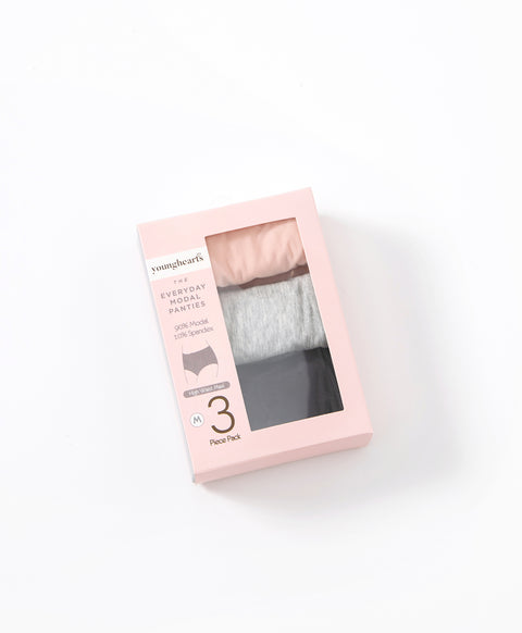 Simple Basic 3pcs Modal Maxi Panties (Medium (M) Size only)