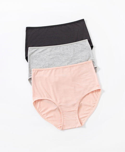 Simple Basic 3pcs Modal Maxi Panties (Medium (M) Size only)