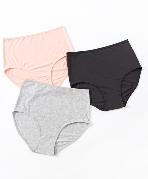 Simple Basic 3pcs Modal Maxi Panties (Medium (M) Size only)