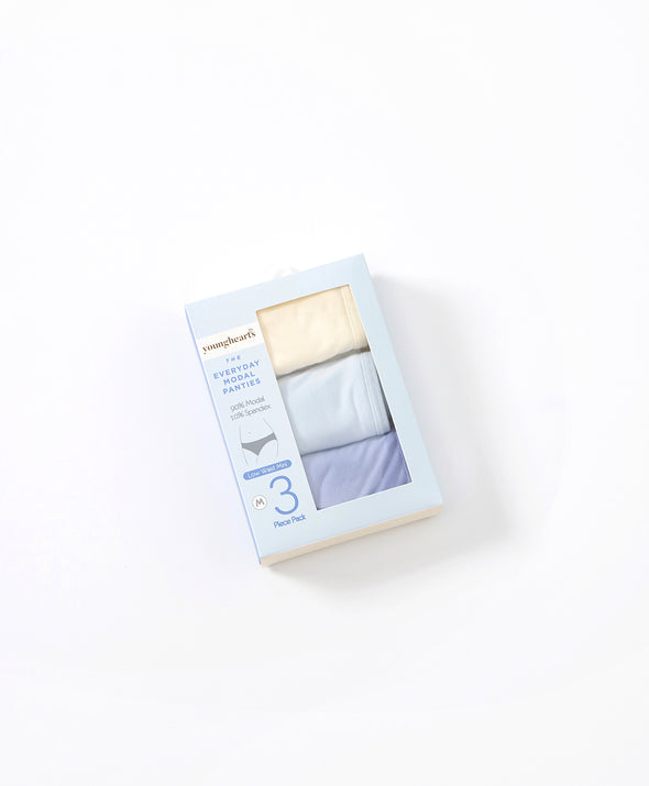 Creamy Blue Modal 3-pack Mini Panties