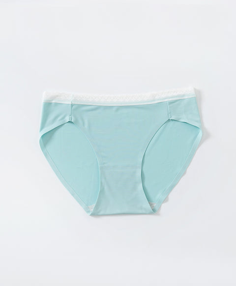 Lacey Laminated Low Waist Midi Panties