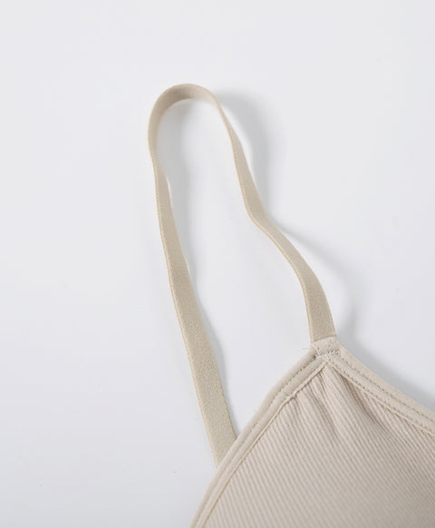 Everyday Neutrals Two-Ways Back Sweetheart Push-up Cami Vest