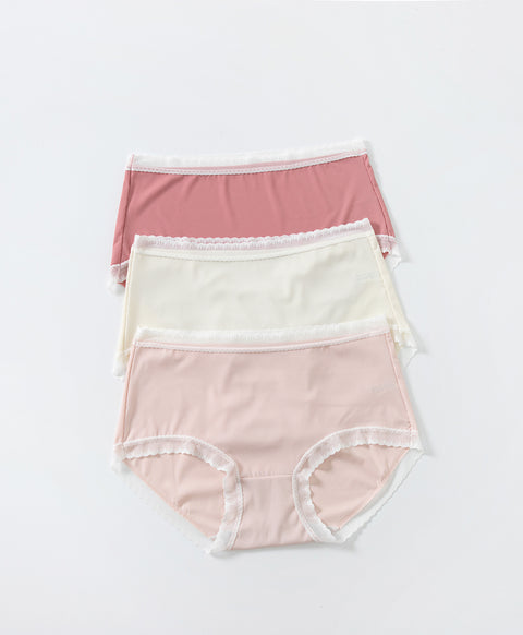 Lace & Mesh Low Waist Hipster Panties