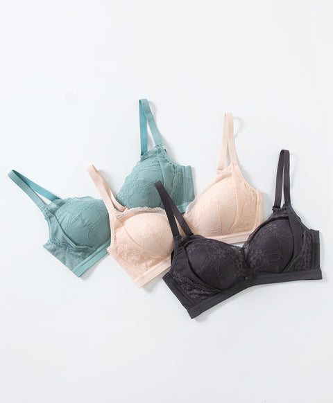 Lacey Dynamic U-Back Wireless Bralette with Back Hooks