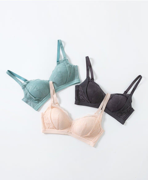Lacey Dynamic U-Back Wireless Bralette with Back Hooks