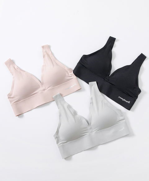 Clean-Cut Seamless Wireless V-Bra