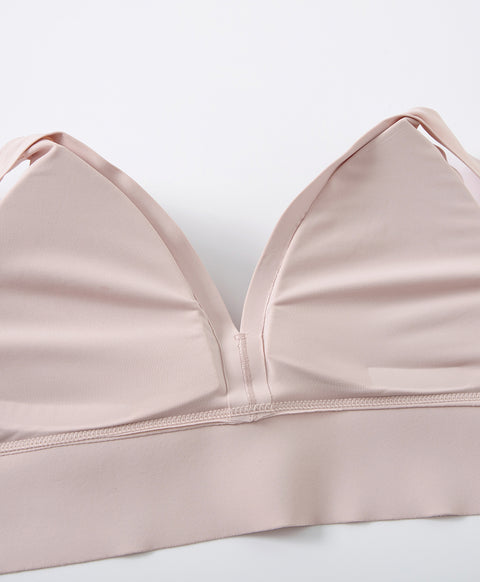 Clean-Cut Seamless Wireless V-Bra