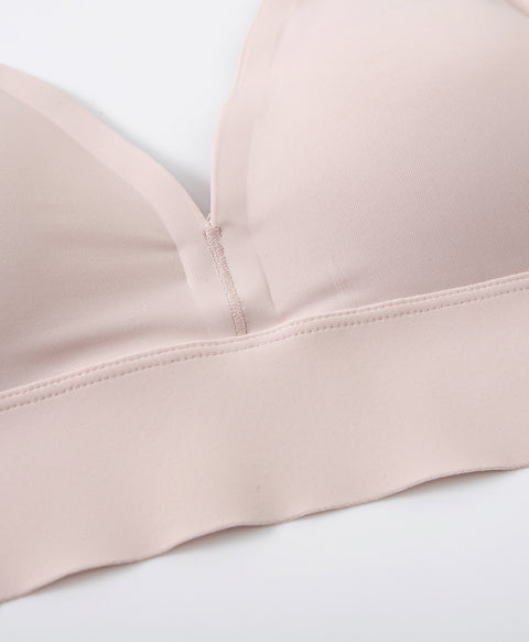 Clean-Cut Seamless Wireless V-Bra