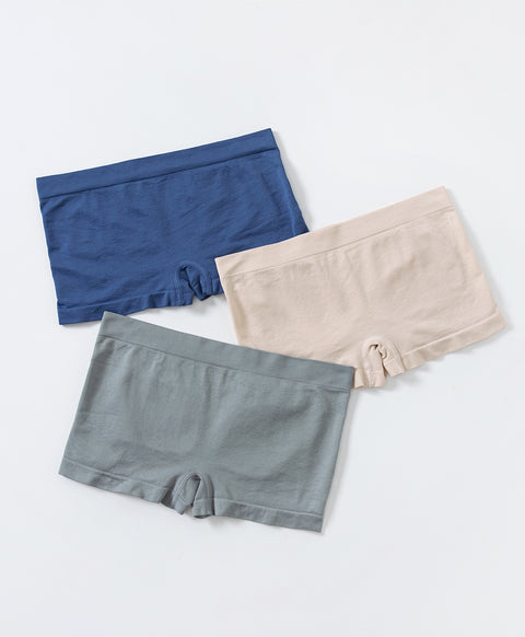 Simple Seamless Mid Waist Boxshorts Panties