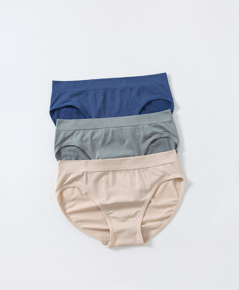 Simple Seamless Low Waist Midi Panties