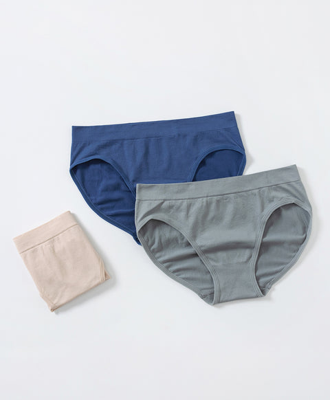 Simple Seamless Low Waist Midi Panties