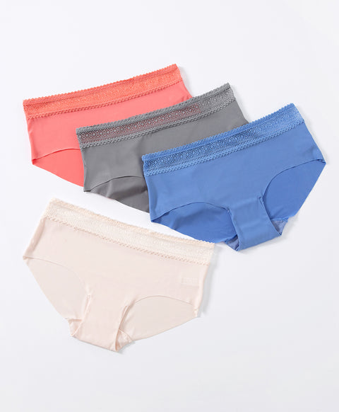 Clean Cut Lace Trim Low waist Hipster Panty