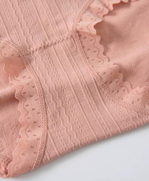 Lacey Seamless Mid Waist Hipster Panties