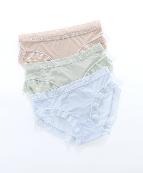 Floral Whisper Mid-Waist Midi Panties