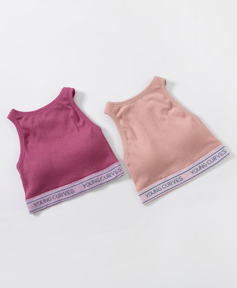 365 Days with Young Curves Athletic Aesthetic High Support Seamfree Pull Over Racer-Back Vest