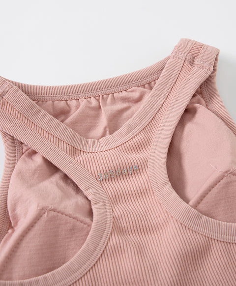 365 Days with Young Curves Athletic Aesthetic High Support Seamfree Pull Over Racer-Back Vest