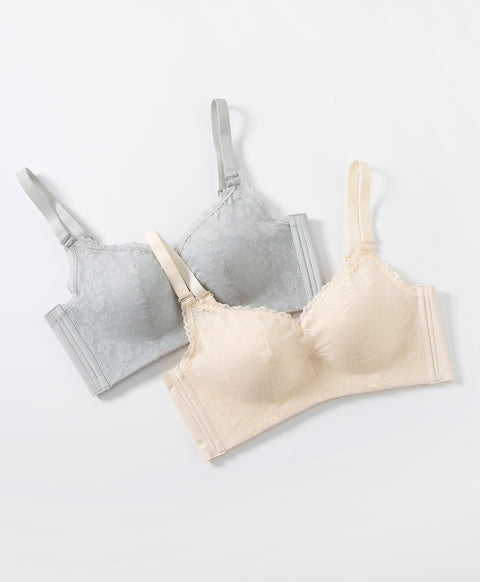 Dainty Florals 3/4 Cup Full Coverage Wireless Bra