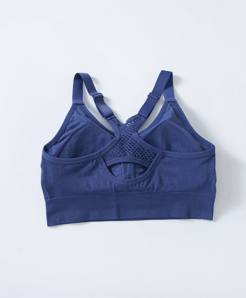 Seamless Racerback Wireless Pull Over Sports Bra