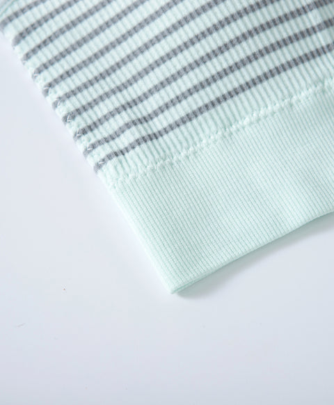 Stripe Seamless Wireless Pull Over Vest