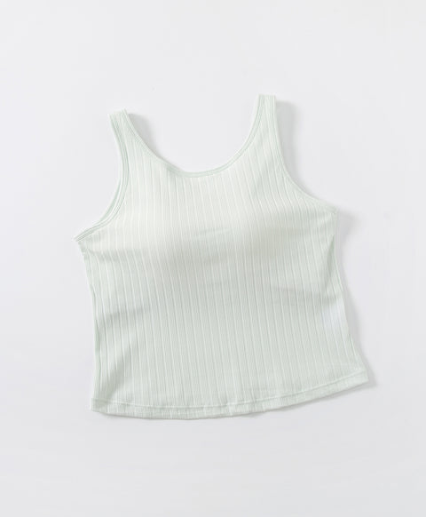 Ribbed Tank Top Bra