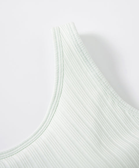 Ribbed Tank Top Bra