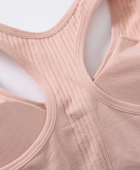 Active Seamless Racer Back Zip Front Sports Vest