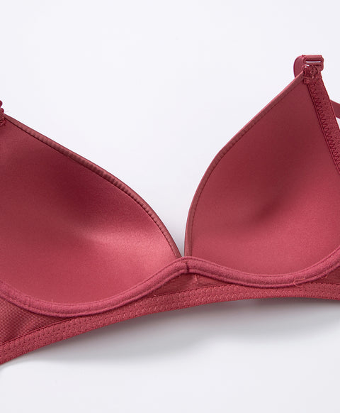 Basic Contrast Microfiber Wireless Triangle Bra
