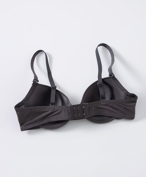 Basic Contrast Microfiber Underwired 3/4 Demi Bra