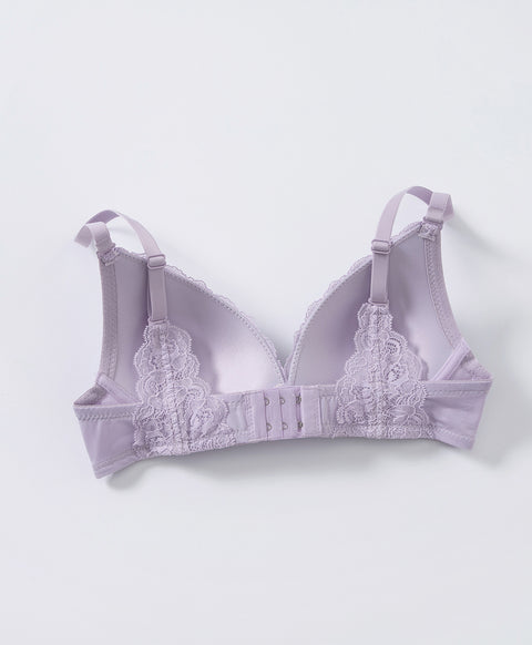 Microfiber Lace Delight Wireless Triangle Bra