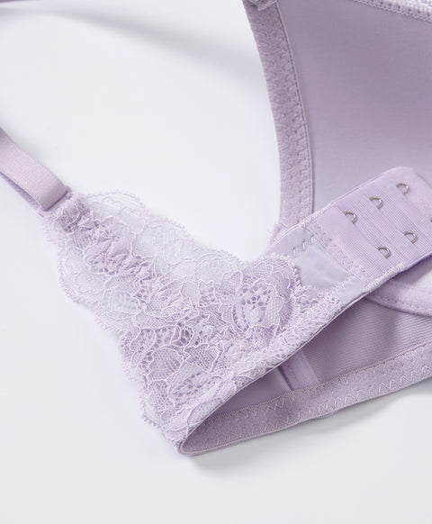 Microfiber Lace Delight Wireless Triangle Bra