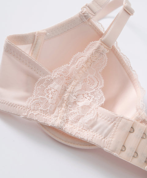 Microfiber Lace Delight Underwired 3/4 Demi Bra