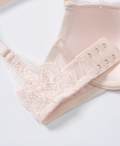 Microfiber Lace Delight Underwired 3/4 Demi Bra