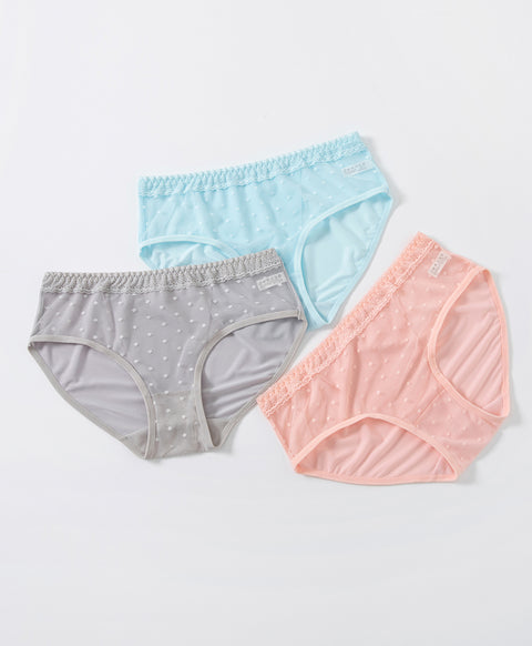 Mesh Polka Dots Low waist Mini Panties