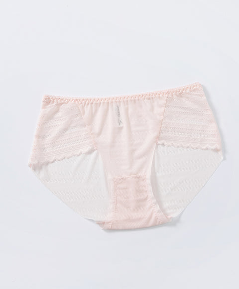 Ultra Fine Lace Mid Waist Hipster Panties 3pcs Set
