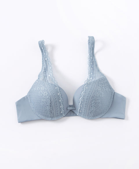 Destiny Romance Wired Deep V Push Up Demi Bra