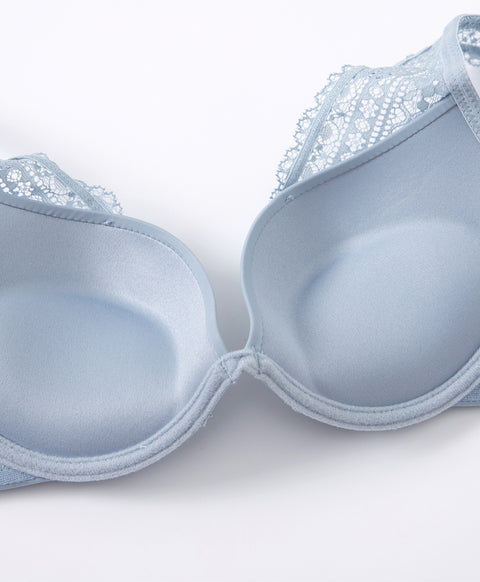 Destiny Romance Wired Deep V Push Up Demi Bra