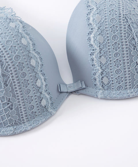 Destiny Romance Wired Deep V Push Up Demi Bra