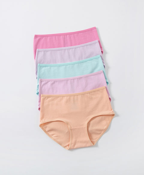 Colourful Bubble Gum 5-pack Hipster Panties