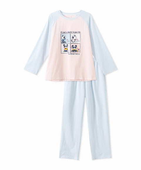 Life Is Like A Comic! Top & Pants Sleep Set